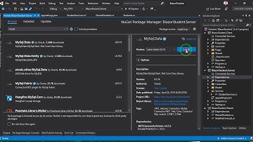 BLAZOR - Retrieving Records From Mysql Database