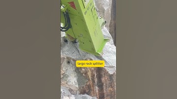 Hydraulic rock splitter - a powerful assistant in stone mining #excavator #hitachizaxisbelahjalan