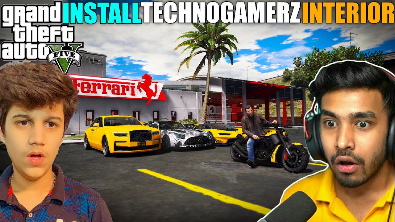HOW TO DOWNLOAD TECHNO GAMERZ INTERIORS MODS IN GTA 5 STORY MODE - YouTube