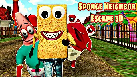 Sponge Family Neighbor Squid Escape 3D - Full GamePlay Walkthrough  (Android,iOS)