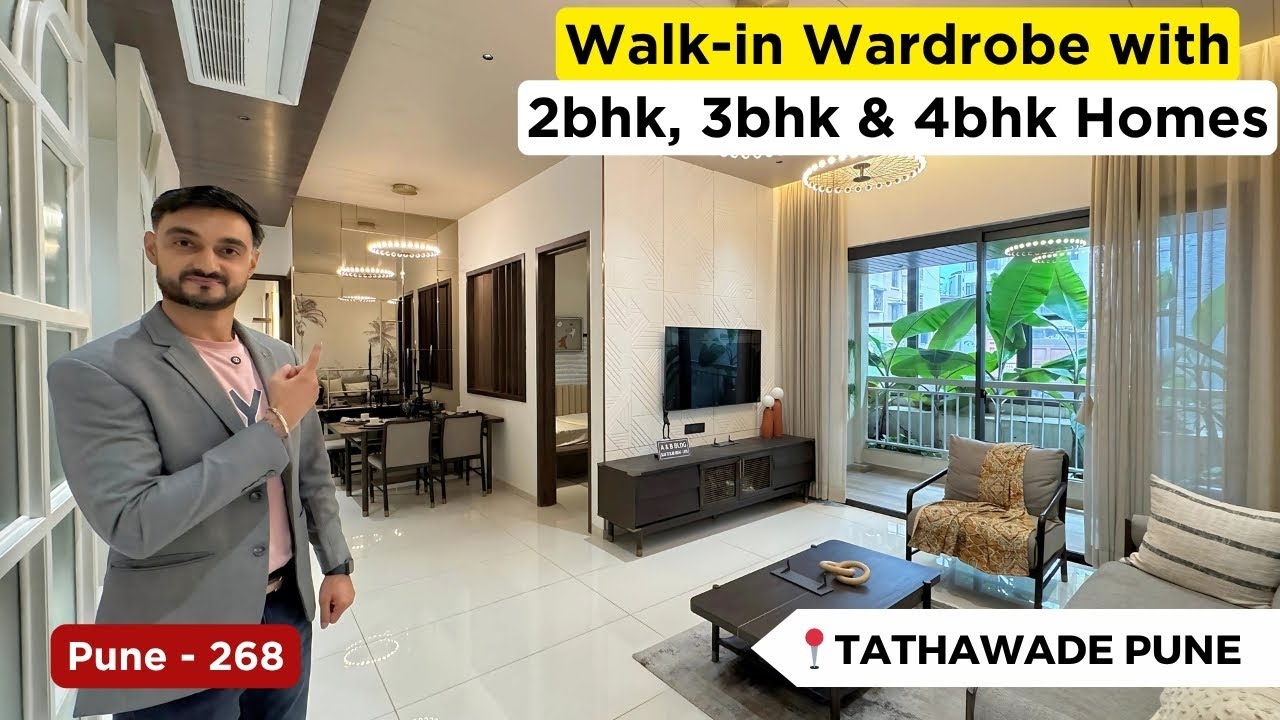 Inside LUXURY Homes in Tathawade Pune | Homes with Walk-In Wardrobe😍 9011546479