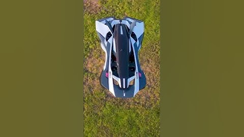 Een supercar die kan vliegen met verborgen aandrijving