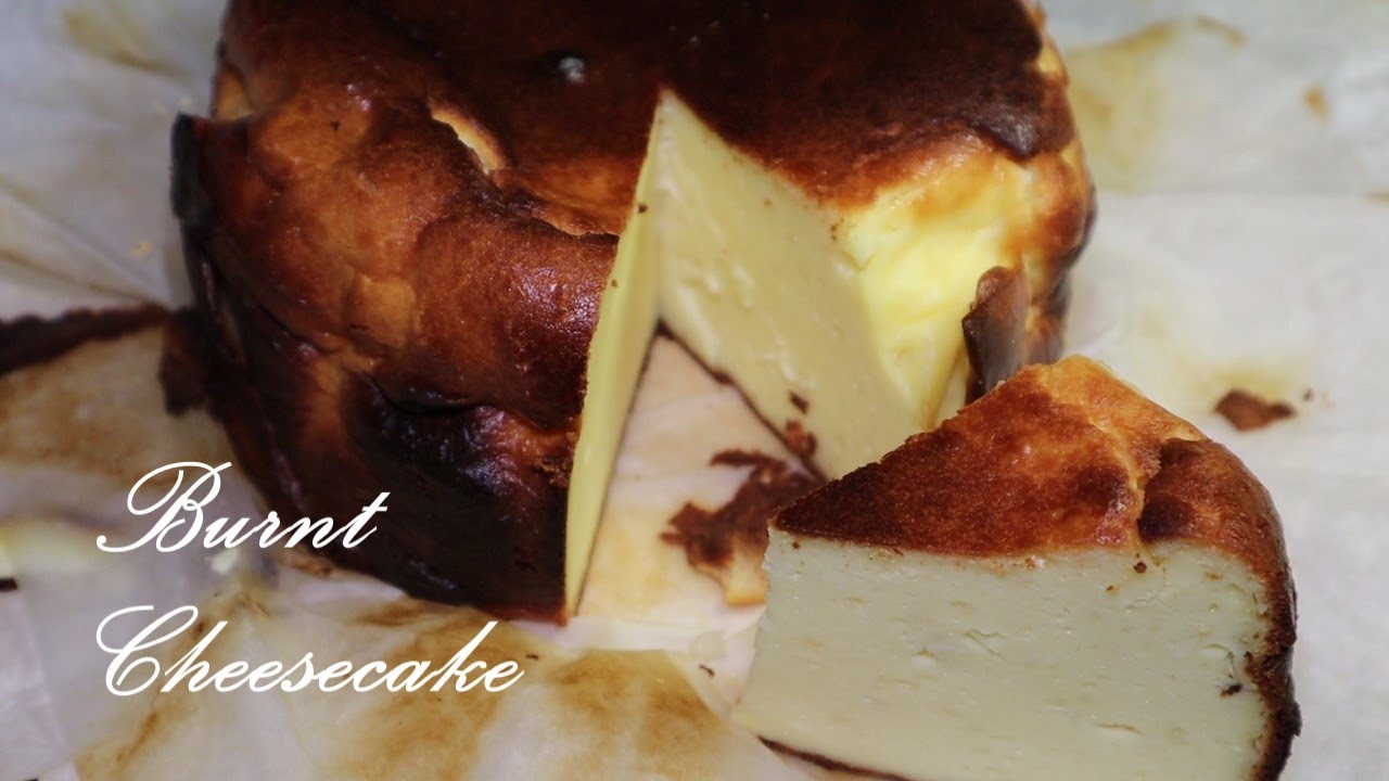 Fast & Easy Burnt Cheesecake Recipe. Only 15 minutes (No Mixer Needed)!