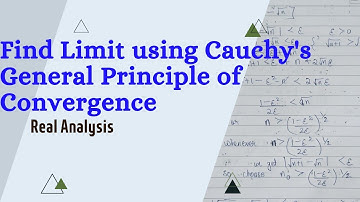 Find limit using Cauchy