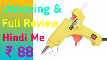 20W WATT 7MM  Glue Gun with ON Off Switch and LED Indicator 10 Transparent Glue Stick by Jaat Group?