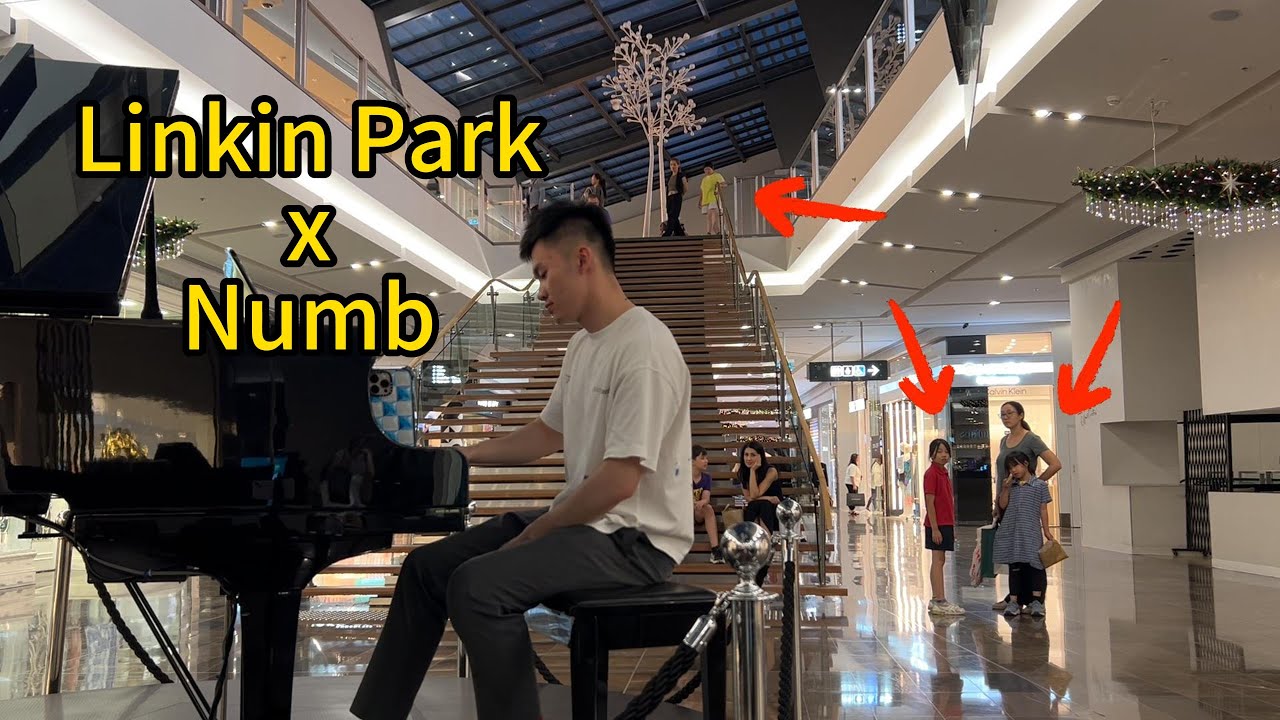 The most insane LINKIN PARK - Numb Cover in PUBLIC followed with Rush E ...