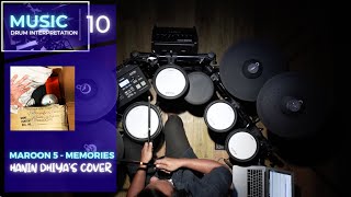 Maroon 5 - Memories | Cover by Hanin Dhiya | Drum Interpretation
