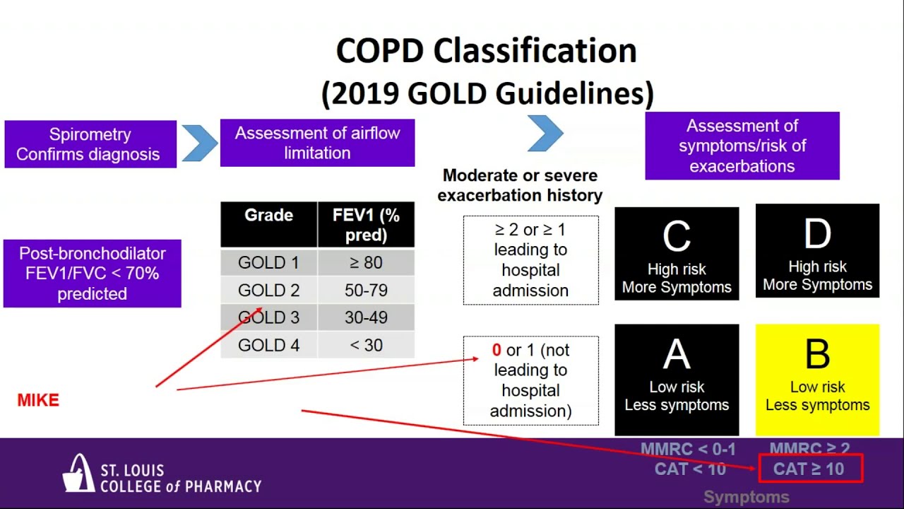 Copd Gold Guidelines Classification