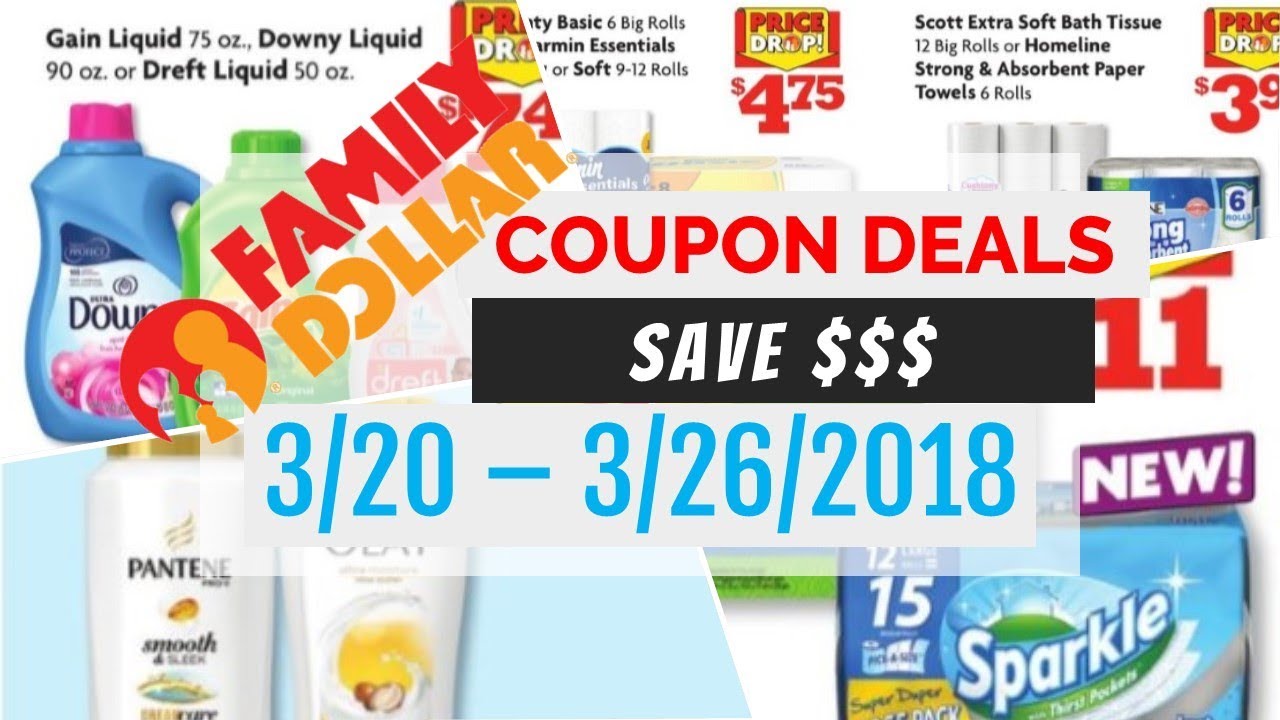 Family Dollar Coupon Deals March 20 26, 2018 Save YouTube