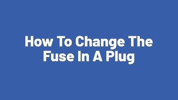 How To Change The Fuse In A Plug by Argos