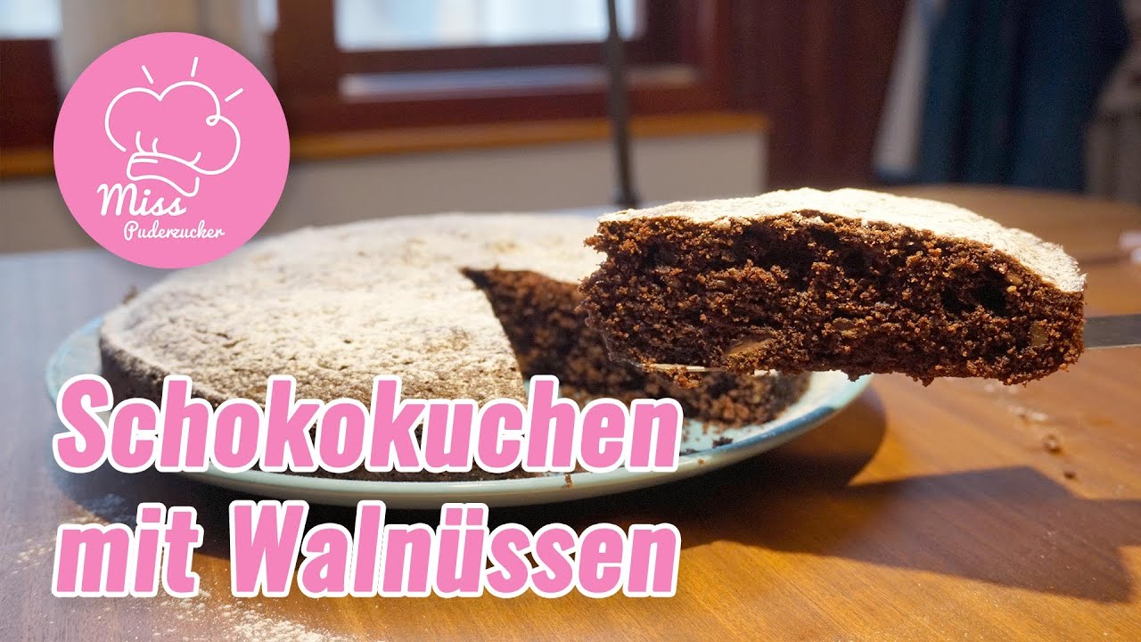 Glutenfrei backen - Schokokuchen mit Walnüssen | Einfach und Schnell ...