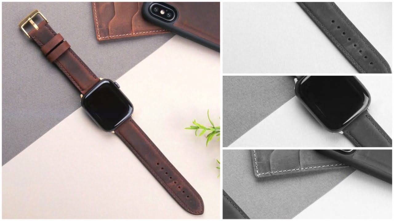 CRAZY HORSE SADDLE LEATHER APPLE WATCH BAND Various