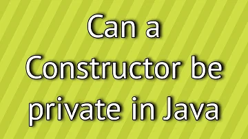 ¿Puede un constructor ser privado?