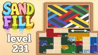 Sand Fill: Block Puzzle level 231 gameplay walkthrough solution 