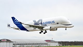 Beluga XL arriving Hawarden Airport