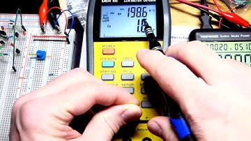 Light Dependent Resistor LDR voltage dividers and LCR meter measured for quick videos 11