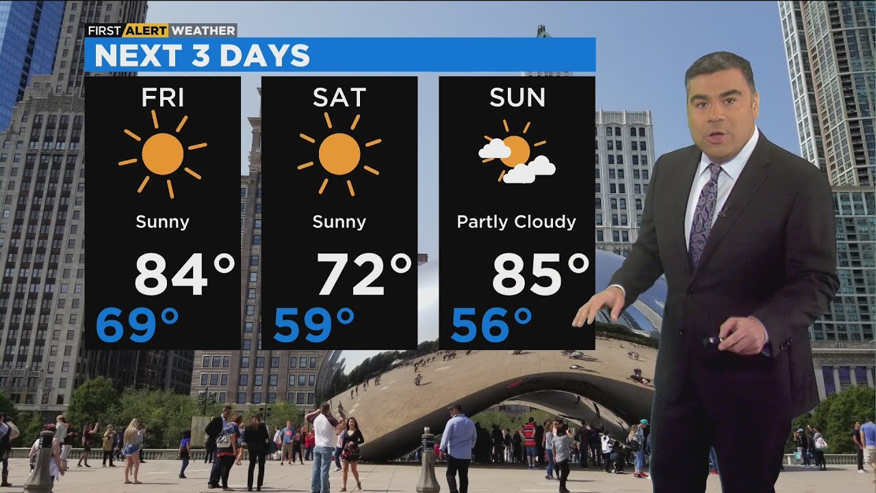 Chicago First Alert Weather: Cooler air starts moving in - YouTube