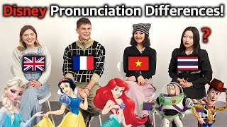 Anime Character Pronunciation Differences!! (Disney) UK, France, Vietnam, Thailand