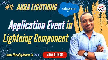 11 Lightning Aura Comp - Application Event in Lightning Component in Salesforce | #salesforce #w3web