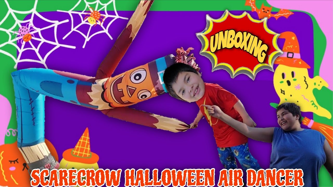 15ft Pumpkin Scarecrow Halloween Air Dancer🎃Unboxing!