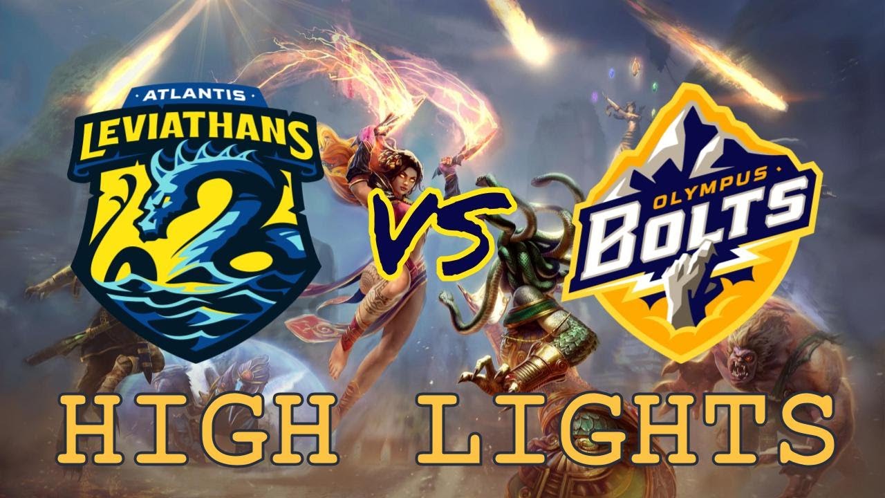 Highlights Atlantis Leviathans vs Olympus Bolts SMITE Pro League Phase ...