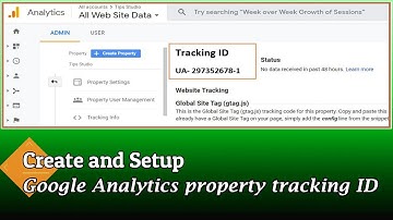 How to Create and Setup Google Analytics Property Tracking ID for YouTube Channel