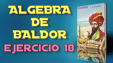Algebra de Baldor Desde Cero - Ejercicio 18 - Ejercicios 1 al 3 de 14