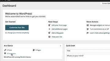 Wordpress 101 -  Moderate Comments