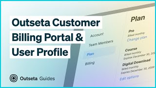 Outseta Customer Billing Portal & Profile Embed
