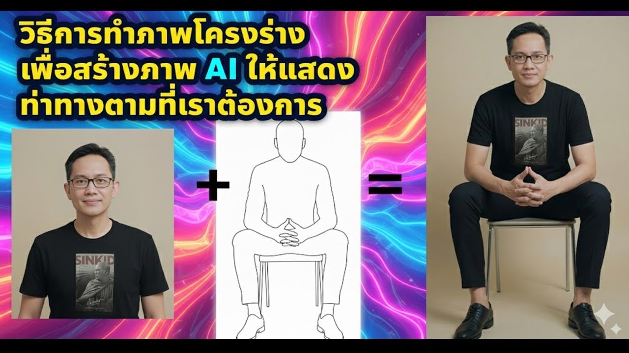 วิธีการทำภาพโครงร่าง เพื่อสร้างภาพ AI ให้แสดงท่าทางตามที่เราต้องการ