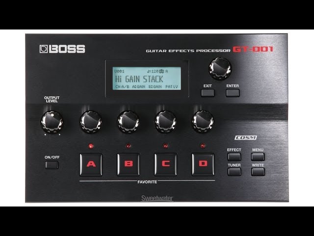 BOSS GT-001 Desktop Guitar Processor Demo - Sweetwater's