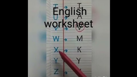 Find and circle the same letter. #englishletters #english #alphabets #worksheet #englishworksheet