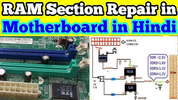 RAM Section Repair in Motherboard|| Ram Repair in Hindi ||Ram section Tracing || How to fix Ram
