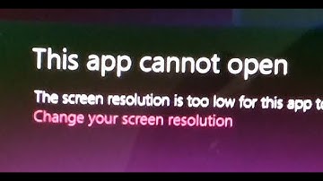 Windows 8 Netbook Resolution Too Low To Run This App.