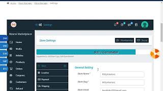 Store management widget tutorial screenshot 1