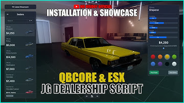 [QB/ESX] Vehicle Shop Script | Player Owned & Finance System | Installation & Showcase