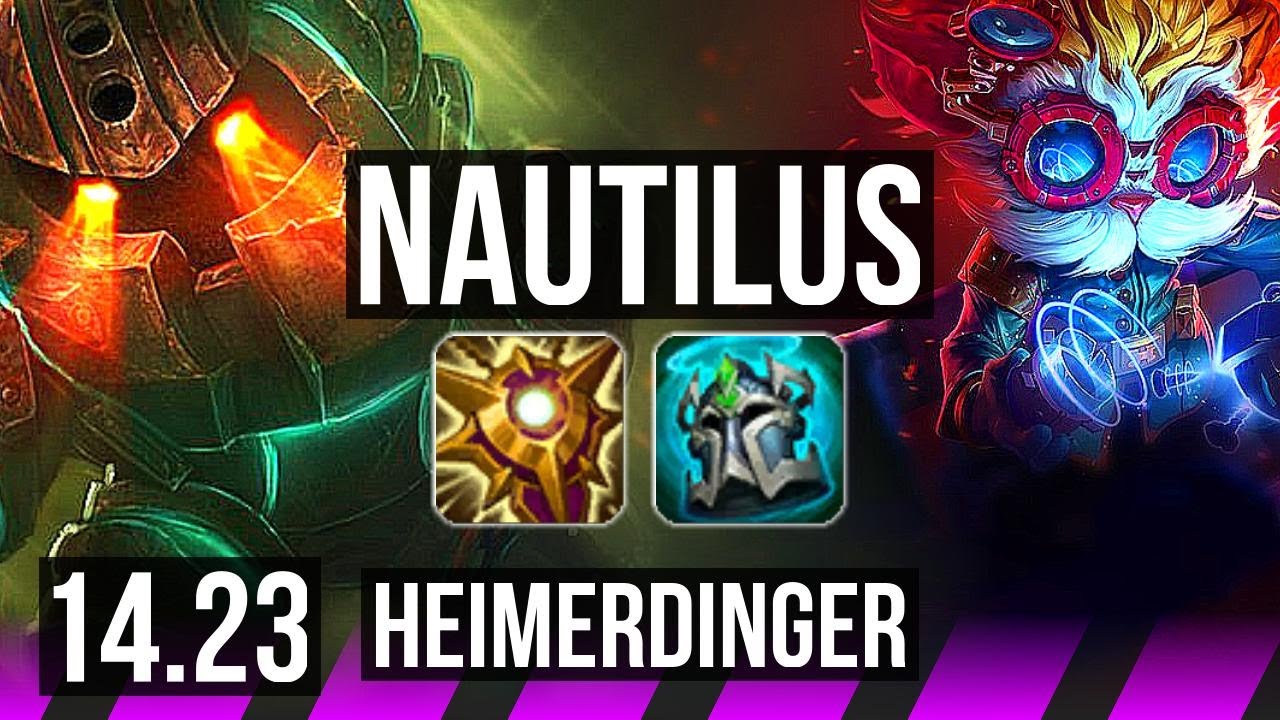 NAUTILUS & Jhin vs HEIMERDINGER & Aphelios (SUP) | KR Master | 14.23