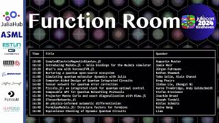 JuliaCon 2024 | Function Room | Day 2
