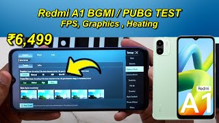 Redmi A1 BGMI / PUBG Test, FPS, Graphics, Heating Test, Battery Drain Test l Redmi A1 Gaming Test