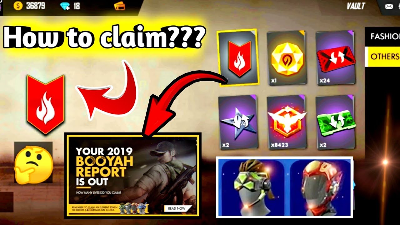How to claim Element token Free Fire π₯π€|| BOOYAH REPORT FULL DETAIL FREE FIRE π How to claim Element token Free Fire π₯π€|| BOOYAH REPORT FULL DETAIL FREE FIRE π