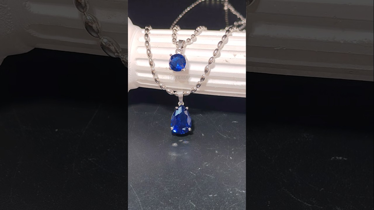 Spring and Flowers Zayne: Fragrant Possession Blue Gem Necklaces 