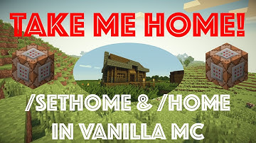 Sethome and Home in vanilla minecraft - Multiplayer friendly (1.9)