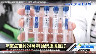 流感疫苗剩24萬劑 抽獎擺攤催打 八大民生新聞 2021040107