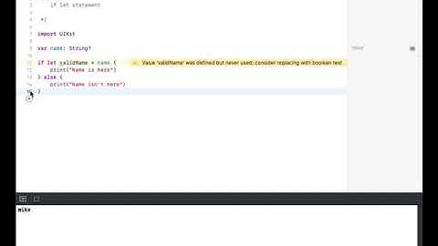 if let statement | Swift 4