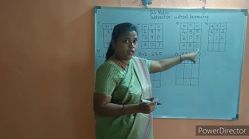 Sub-Maths,Std-3rd, Unit-Subtraction without borrowing,part-2