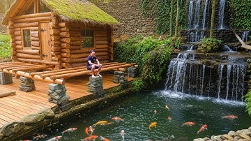 Building a Log Cabin With Primitive Skills | Crafting a New Off Grid House