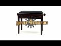 Double Adjustable Piano Stool With Storage