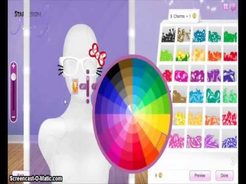 Stardoll Tutorials - Hello Kitty Glasses