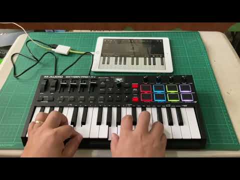 M-audio Oxygen Pro Mini | Unboxing & iPad Quick Test