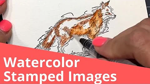 Best Way to Watercolor Stamped Images